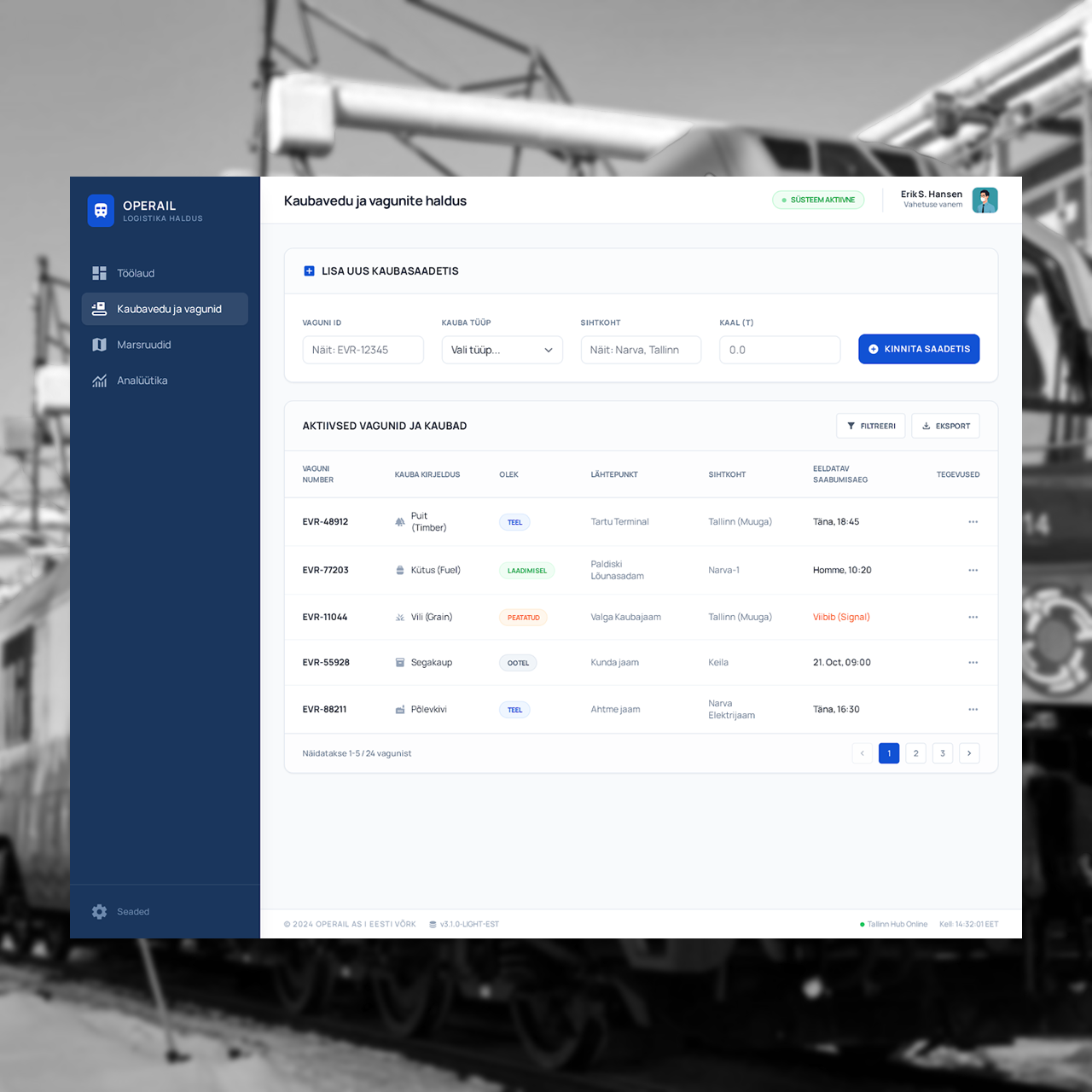 Operail client interface